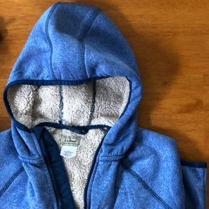 LLBean Kids' Mountain Classic hooded Fleece, Zip up.